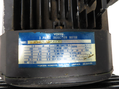 Yuken AR22-FR01B-20 Hydraulic Power Unit 10 Gal 10 GPM 1020psi 2.2kw 220V 3PH