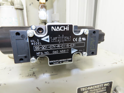 Tec Hackett PFG-40-10A3 Hydraulic Power Unit 10Gal 4GPM 1250PSI 3Hp 230/460V 3PH