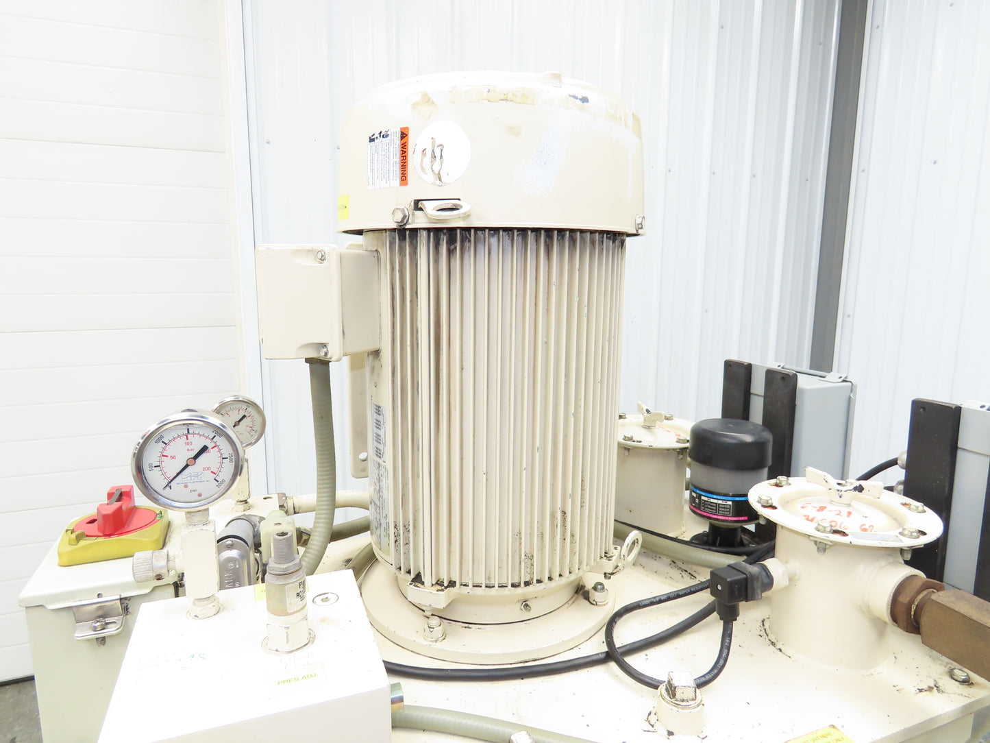 Parker PVP76302R6A4M11 Hydraulic Power Unit 35GPM 3000PSI 150 Gal Water Cooled