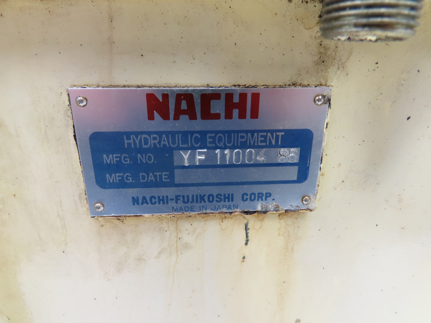Nachi VDR-1B-1A2-13 Hydraulic Power Unit Variable Pump 18 Gal 6gpm 1.5kw 460V