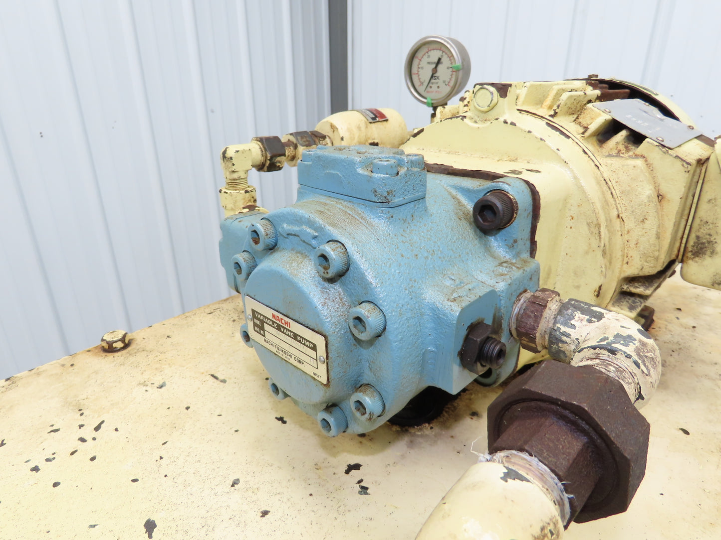 Nachi VDR-1B-1A2-13 Hydraulic Power Unit Variable Pump 18 Gal 6gpm 1.5kw 460V