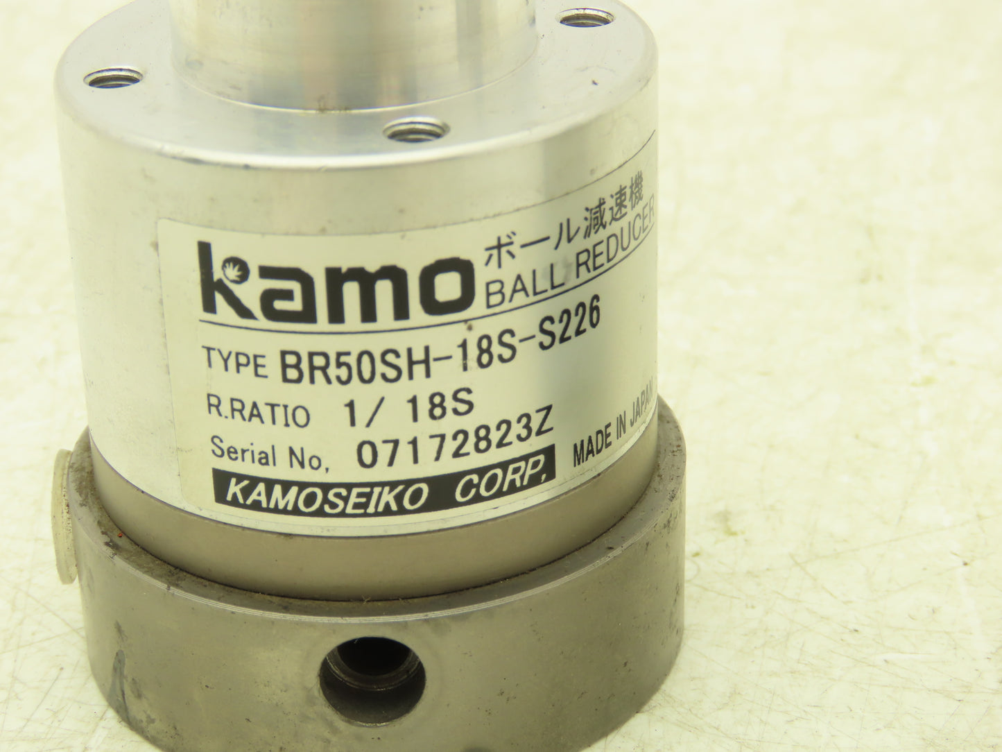 Kamo BR50SH-18S-S226 Ball Type Gearhead 18:1 Inline Reducer 8mm x 10mm Lot of 2