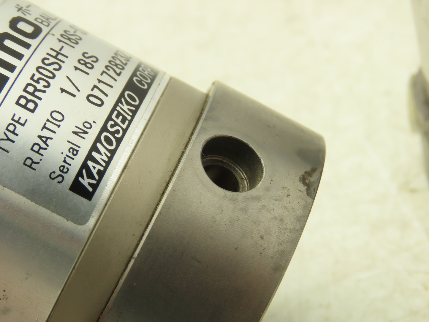 Kamo BR50SH-18S-S226 Ball Type Gearhead 18:1 Inline Reducer 8mm x 10mm Lot of 2