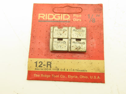Ridgid 12-R Die Heads 1/4"- 3/8"-2" NPT Used W Hand Held Power Threaders