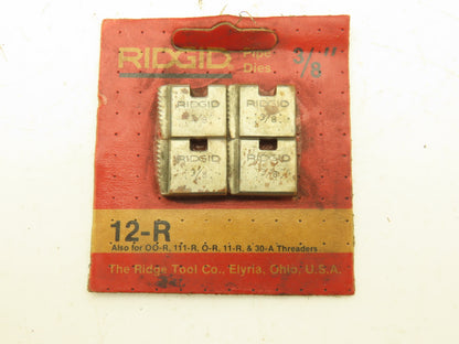Ridgid 12-R Die Heads 1/4"- 3/8"-2" NPT Used W Hand Held Power Threaders