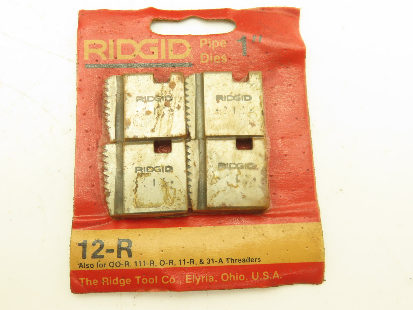 Ridgid 12-R Die Heads 1/4"- 3/8"-2" NPT Used W Hand Held Power Threaders