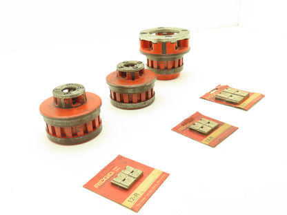 Ridgid 12-R Die Heads 1/4"- 3/8"-2" NPT Used W Hand Held Power Threaders