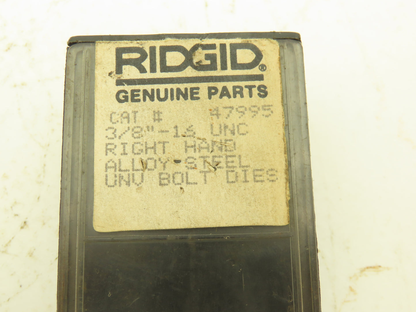 Ridgid 47995 Bolt Dies 3/8"-16 UNC Right Hand Alloy-Steel