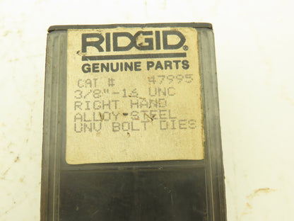 Ridgid 47995 Bolt Dies 3/8"-16 UNC Right Hand Alloy-Steel