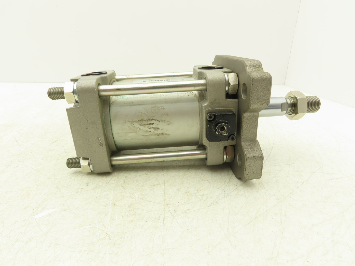 SMC CBA2F63-40-RN Pneumatic Air Cylinder 63mm Bore 40mm Stroke Rod Lock