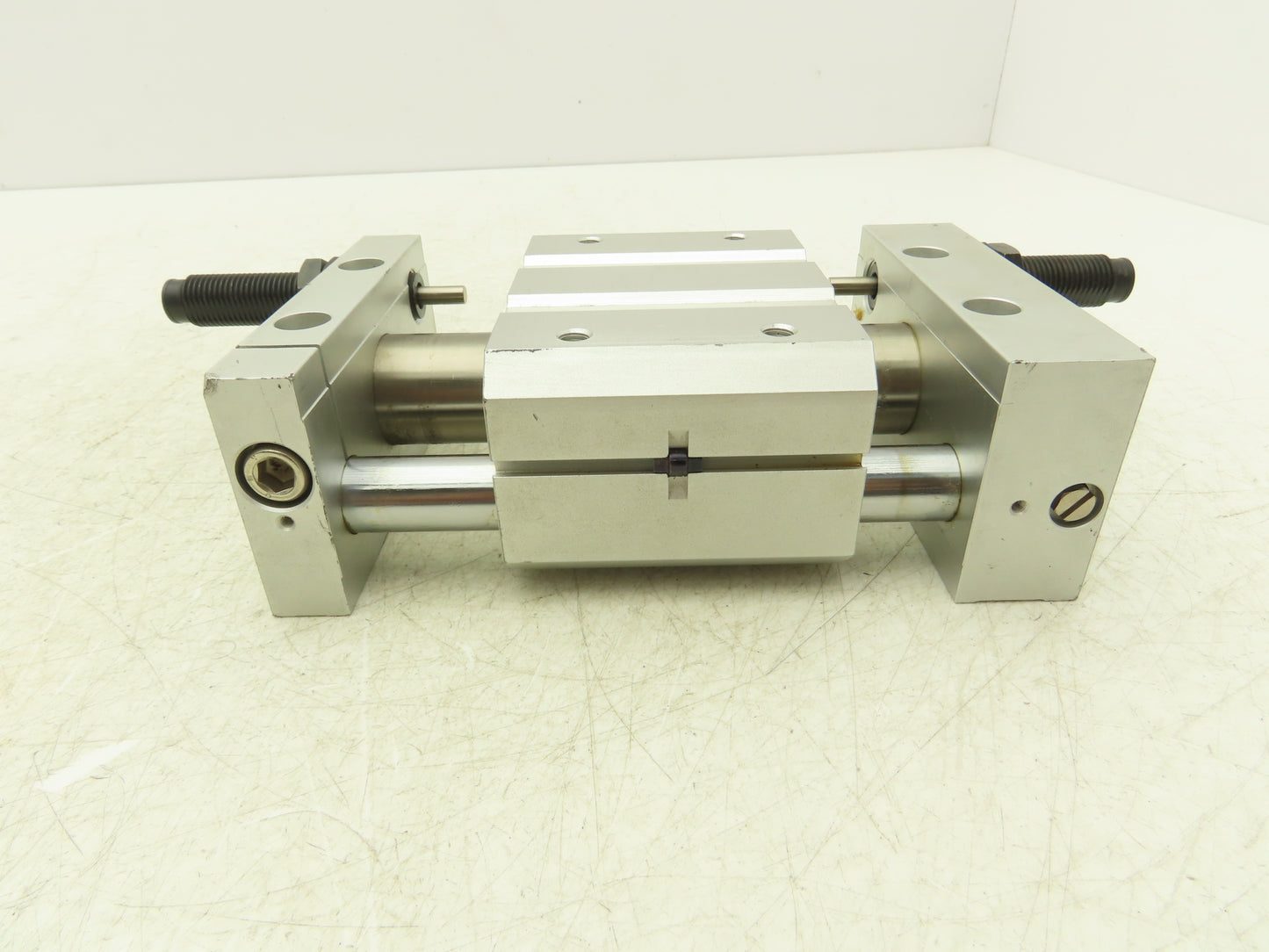SMC Magnetically Coupled Rodless Pneumatic Air Cylinder 2" Stroke Slide Bearing