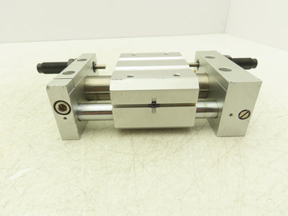 SMC Magnetically Coupled Rodless Pneumatic Air Cylinder 2" Stroke Slide Bearing