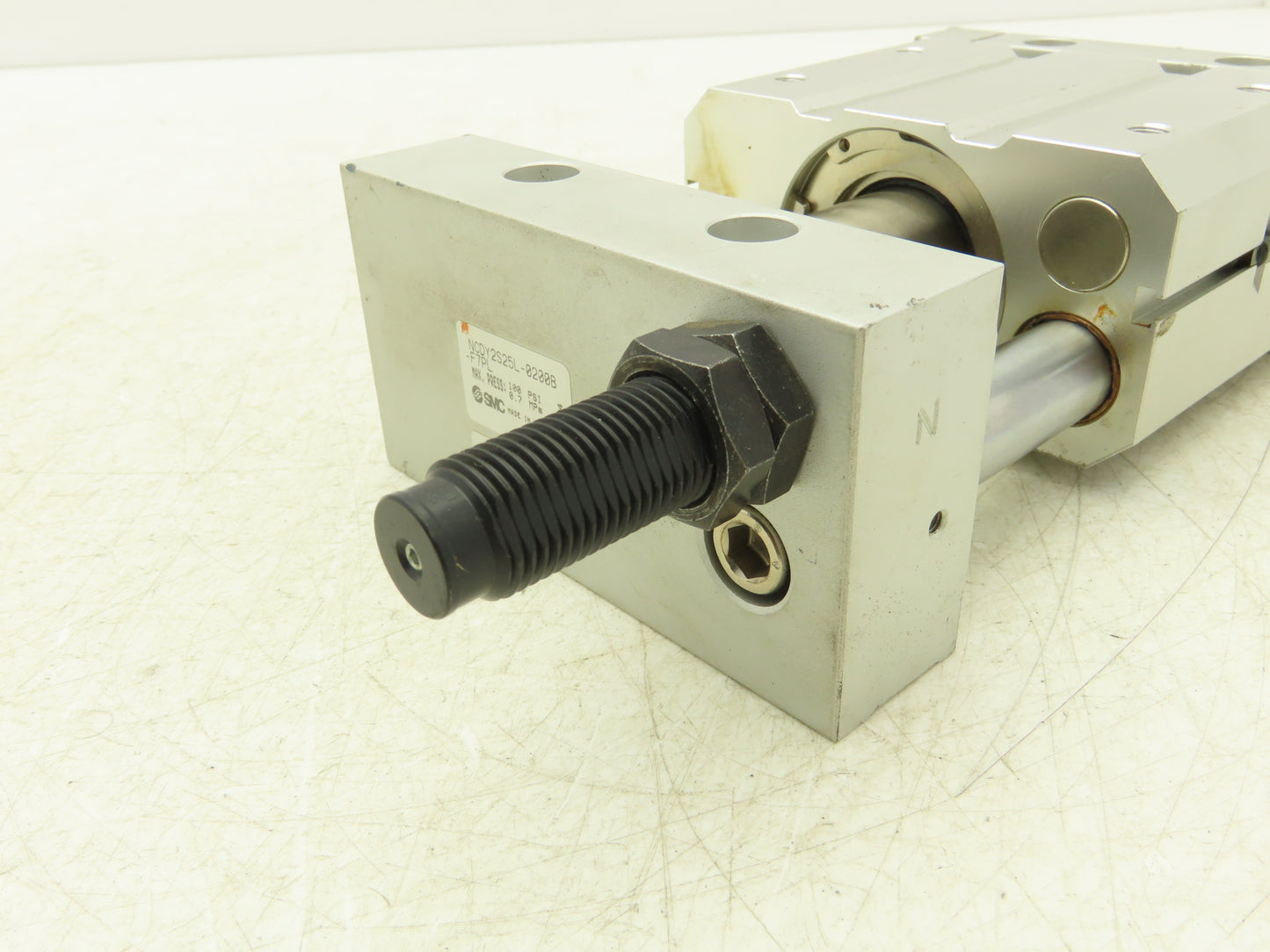 SMC Magnetically Coupled Rodless Pneumatic Air Cylinder 2" Stroke Slide Bearing