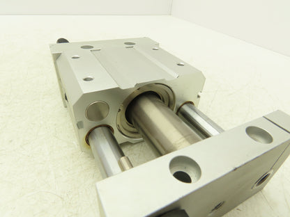 SMC Magnetically Coupled Rodless Pneumatic Air Cylinder 2" Stroke Slide Bearing