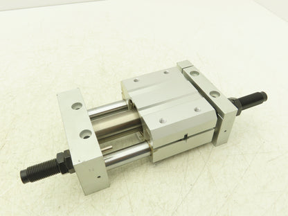 SMC Magnetically Coupled Rodless Pneumatic Air Cylinder 2" Stroke Slide Bearing