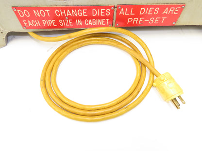 Ridgid 535 Power Pipe/Bolt Threader 120VAC 8A Die & Reamer Are OEM Went Through