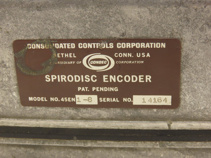 Consolidated Controls 45EN1-8 Spirodisc Encoder