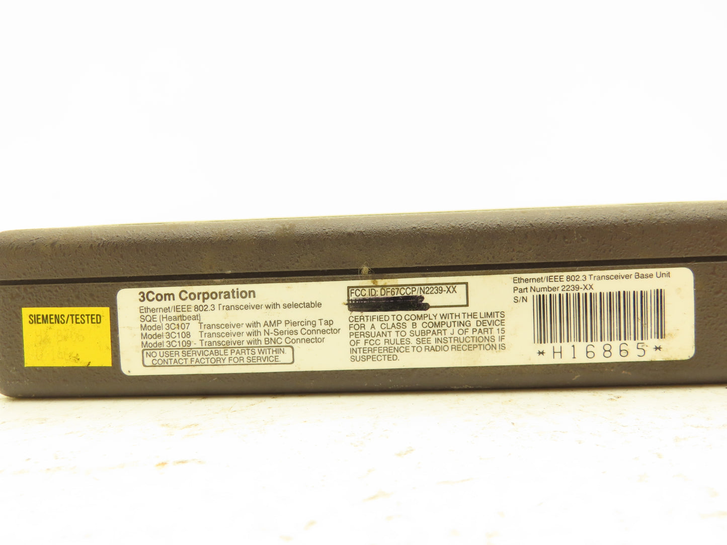 Siemens 6ES5755-0AA13 Ethernet Transceiver Module I/EEE 802.3