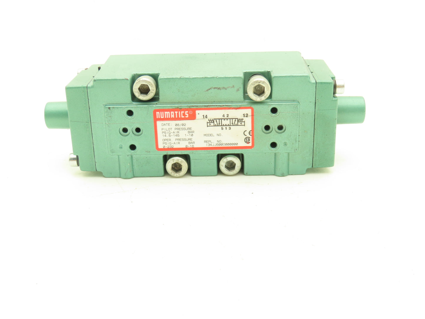 Numatics 134JJ600O000000 Pneumatic Solenoid Valve 232 PSI Pilot 14.5-145 PSI