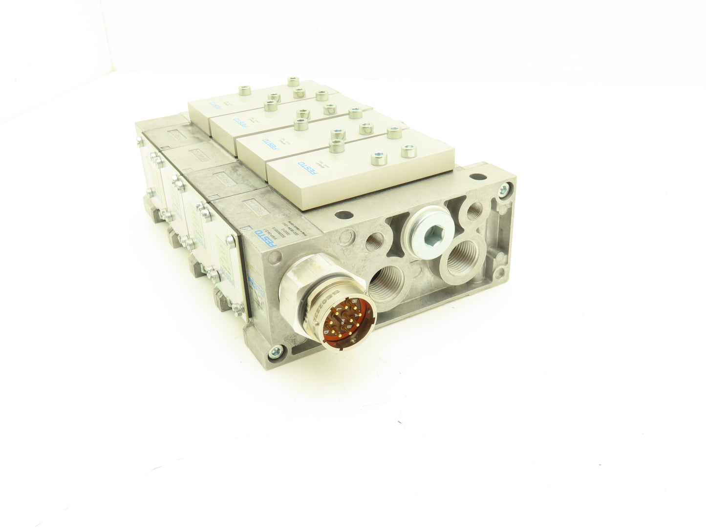 Festo VIGK-04-D-1 4 Station Pneumatic Solenoid Valve Manifold Assembly