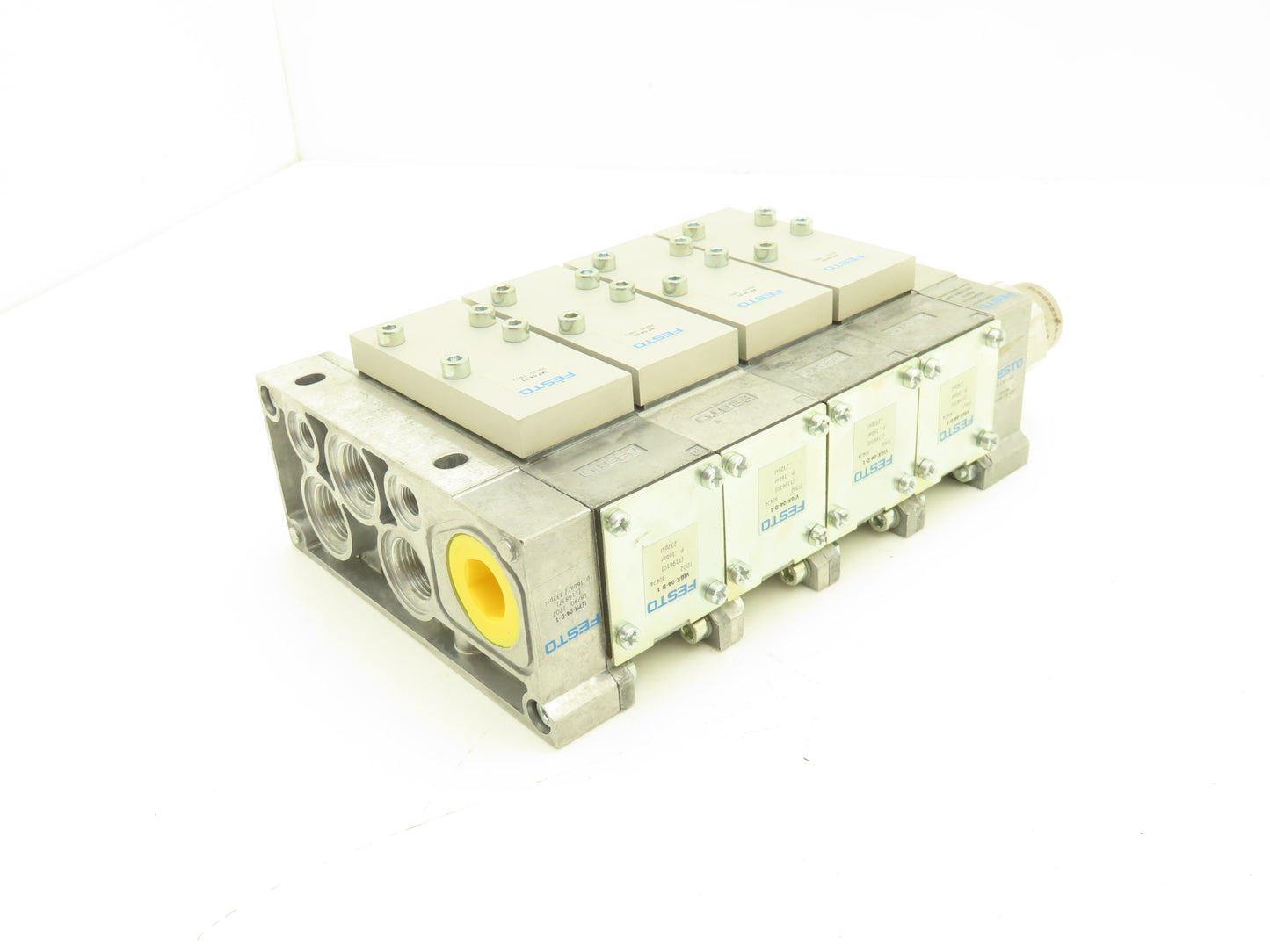 Festo VIGK-04-D-1 4 Station Pneumatic Solenoid Valve Manifold Assembly
