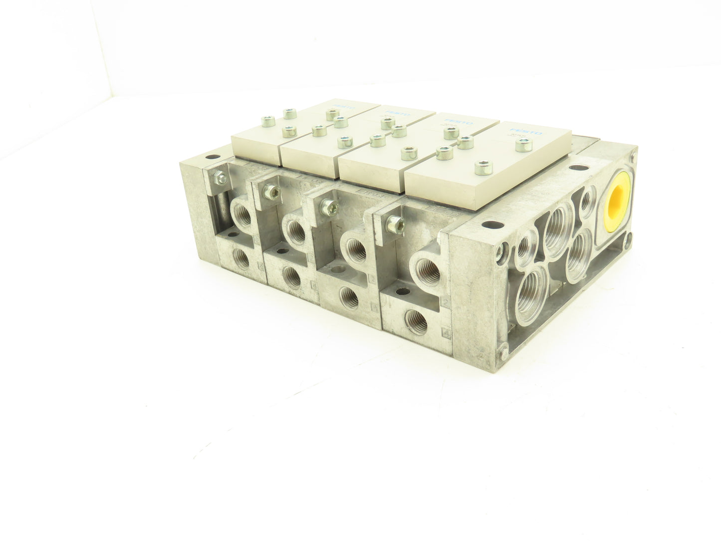 Festo VIGK-04-D-1 4 Station Pneumatic Solenoid Valve Manifold Assembly