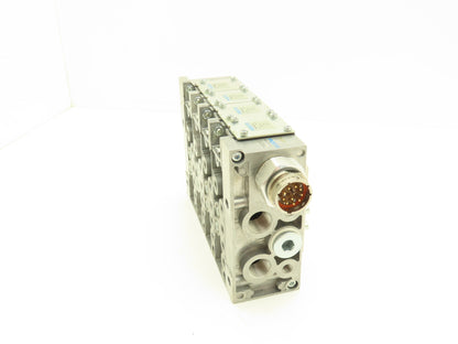 Festo VIGK-04-D-1 4 Station Pneumatic Solenoid Valve Manifold Assembly