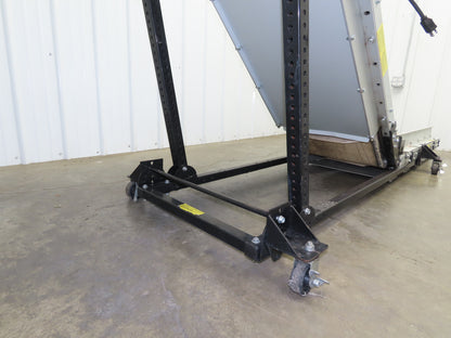 EMI Plastics Adj Incline Portable Belt Conveyor 20-45° 115V 1PH Adj Speed Drive