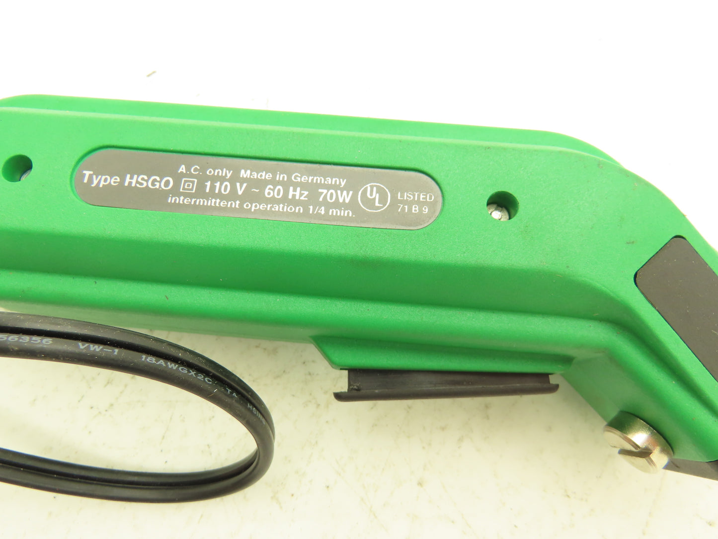 HSGM Heibschneider HSGO Thermcutter Hot Knife Cutter 110VAC HSG-0 No Tip