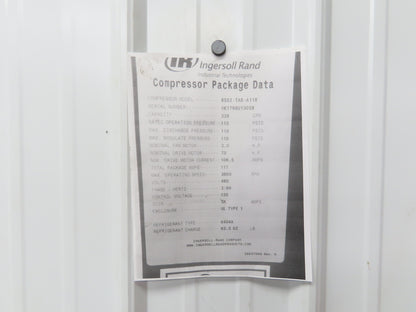 IR Screw Compressor 2.2kw Air Cooler Backward Incline Blower 230/460V 3PH