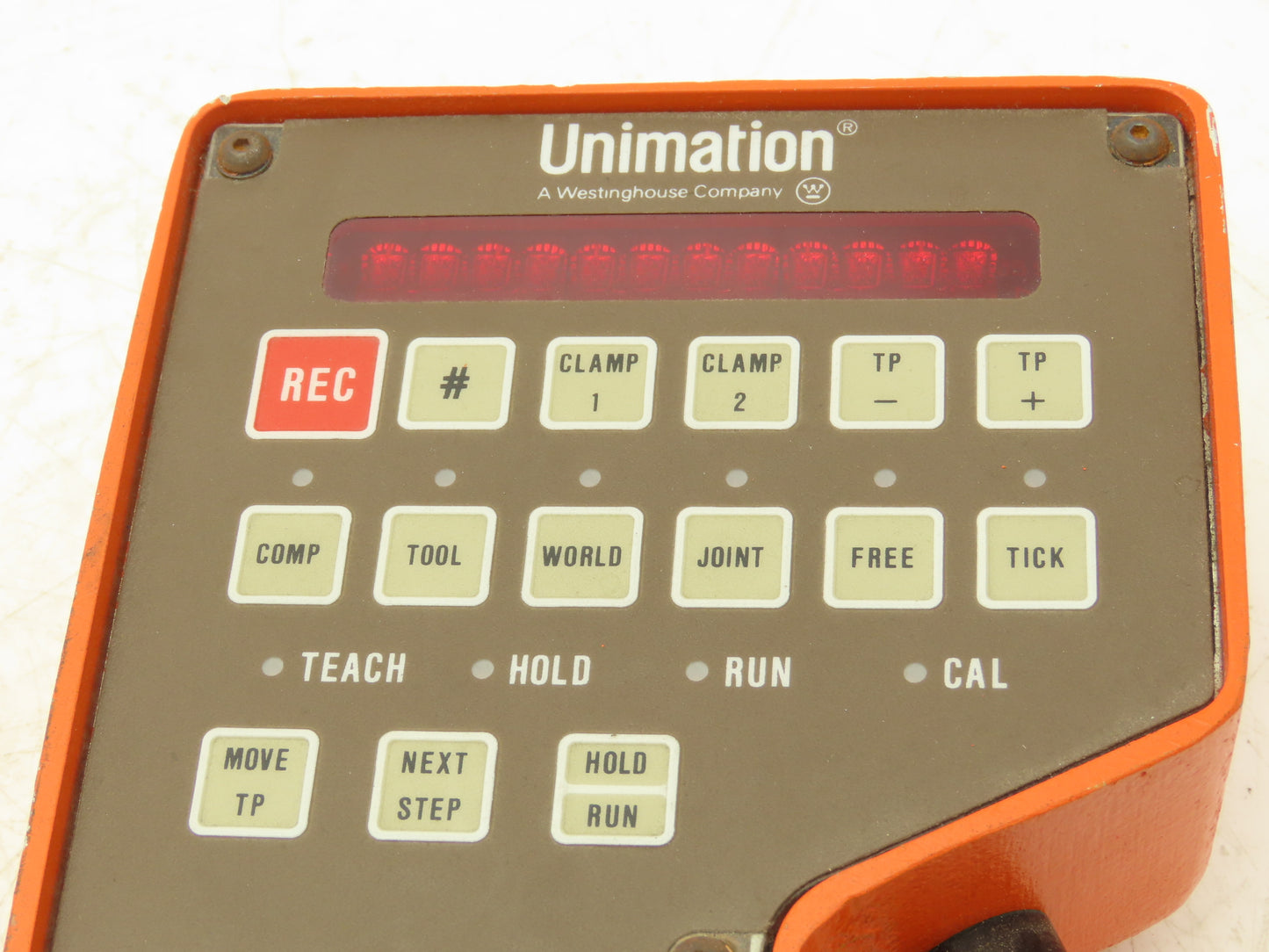 Westinghouse Unimation 3D32488G01 Robot Teach Pendant W/Cable & Deadman Switch