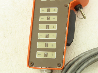 Westinghouse Unimation 3D32488G01 Robot Teach Pendant W/Cable & Deadman Switch