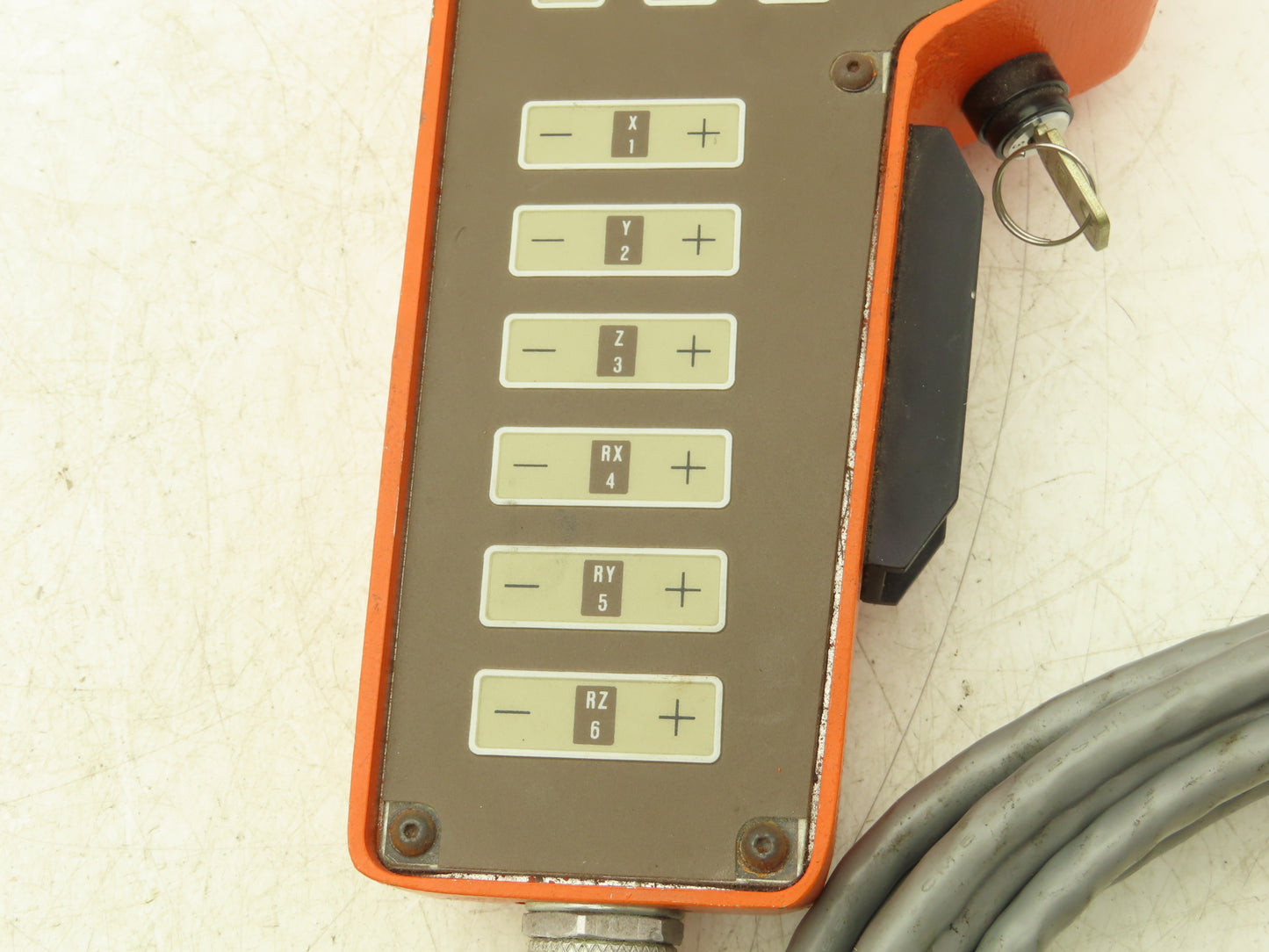 Westinghouse Unimation 3D32488G01 Robot Teach Pendant W/Cable & Deadman Switch