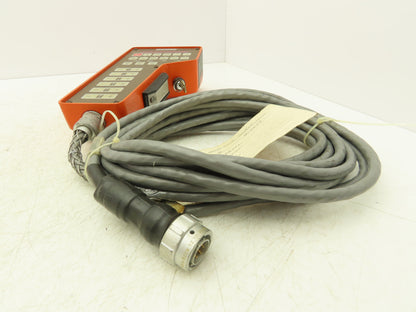 Westinghouse Unimation 3D32488G01 Robot Teach Pendant W/Cable & Deadman Switch