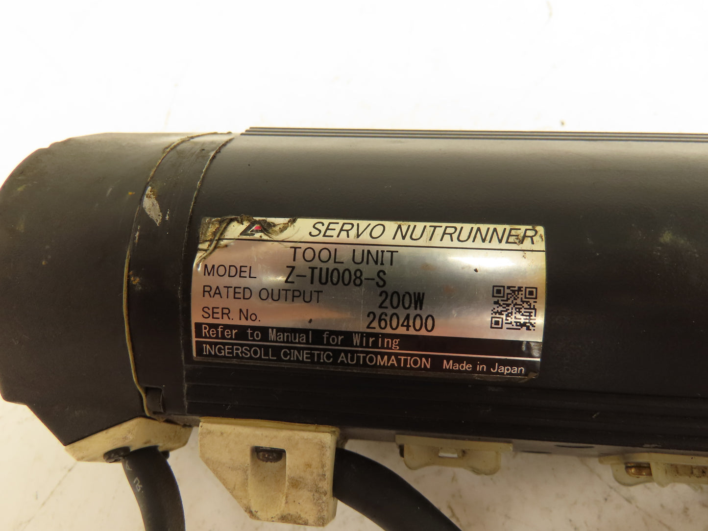 Estic Ingersoll Z-TU008-S Fixtured Servo Nutrunner 200W 1/2" Inline Nut Driver