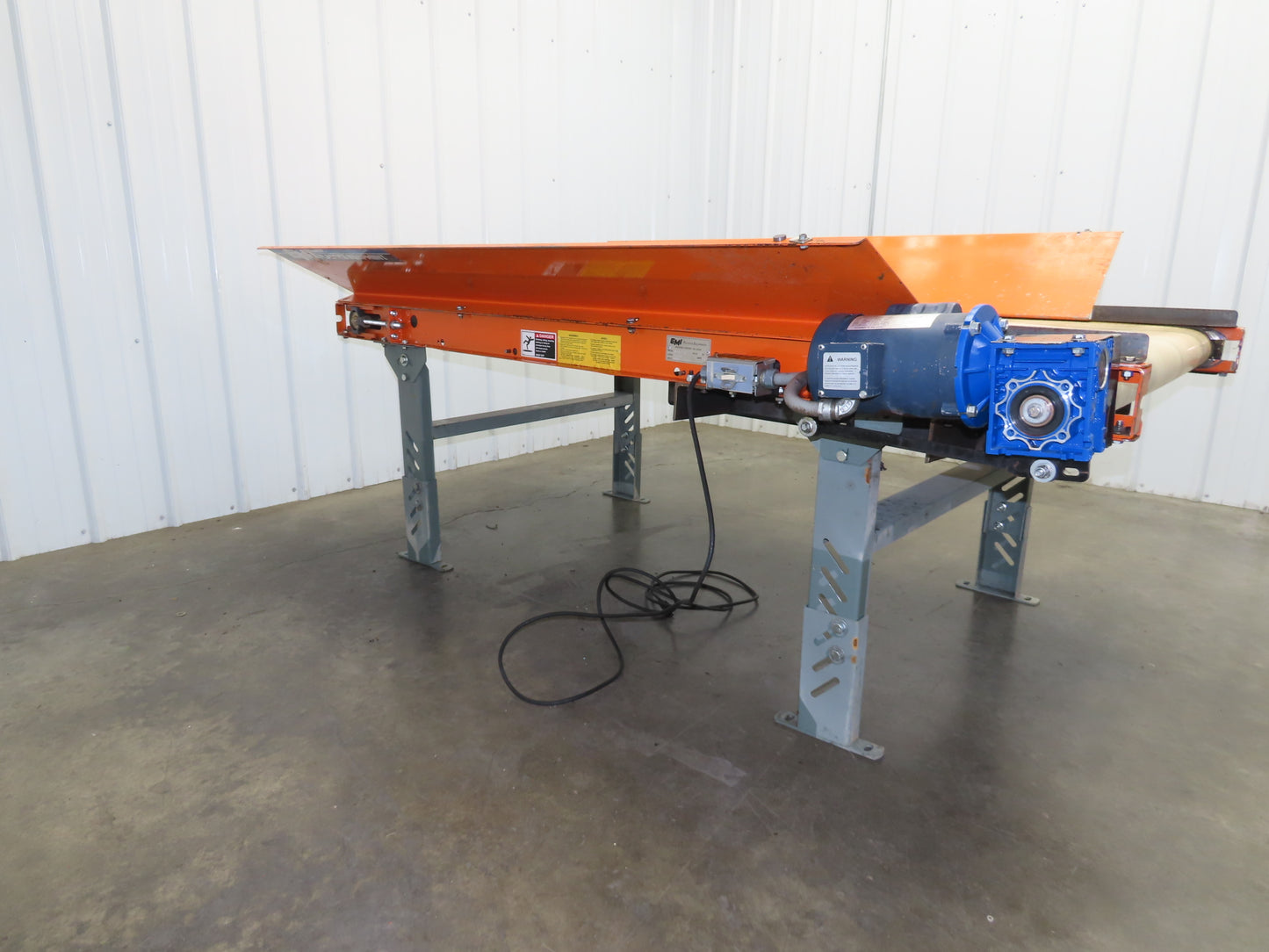 EMI Plastics RM-36 Flat Belt Conveyor 35.5"W x 84"L 115V 1PH Direct Drive 20FPM