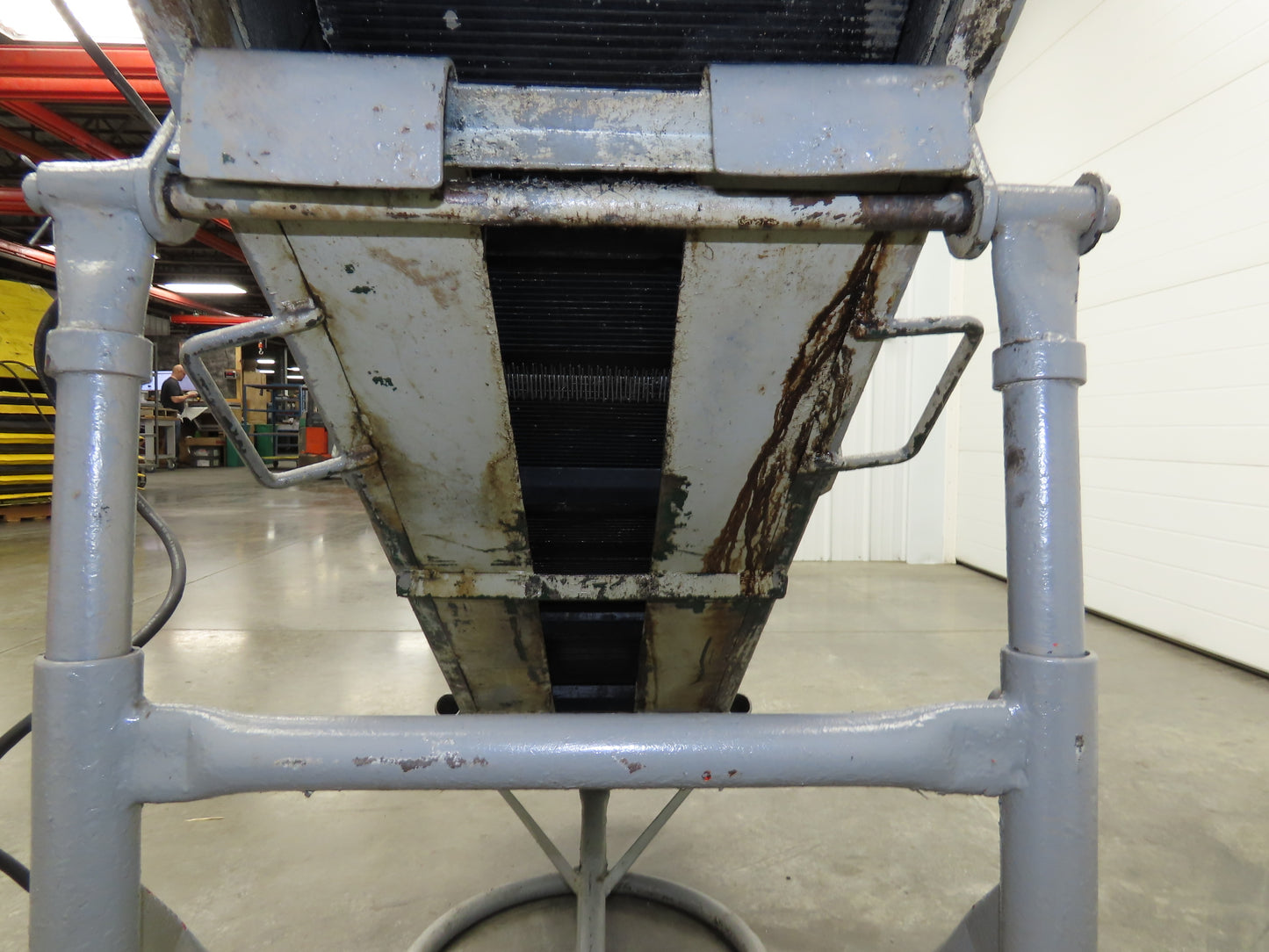 60"L Adjustable Incline Portable Parts Conveyor 12" Cleated Belt 115V 60FPM