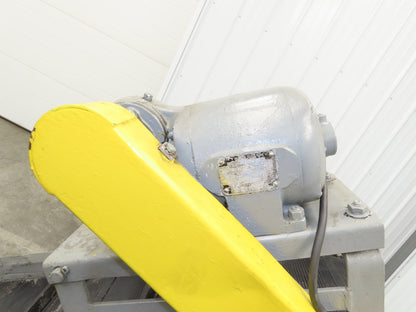 60"L Adjustable Incline Portable Parts Conveyor 12" Cleated Belt 115V 60FPM