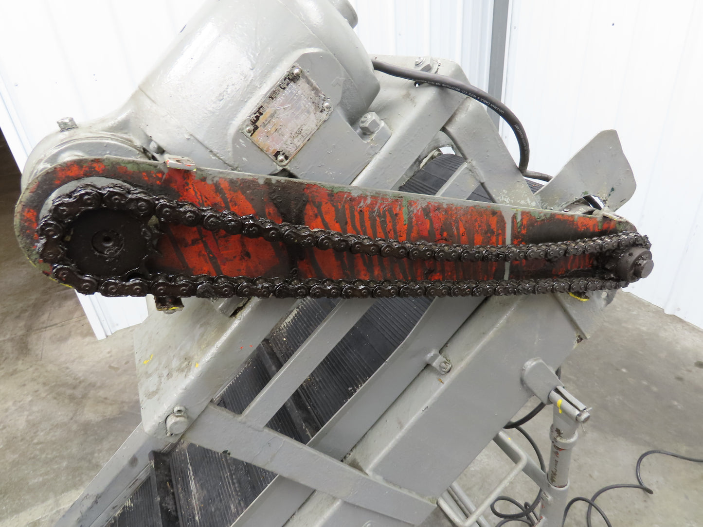 60"L Adjustable Incline Portable Parts Conveyor 12" Cleated Belt 115V 60FPM