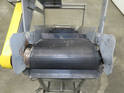 60"L Adjustable Incline Portable Parts Conveyor 12" Cleated Belt 115V 60FPM