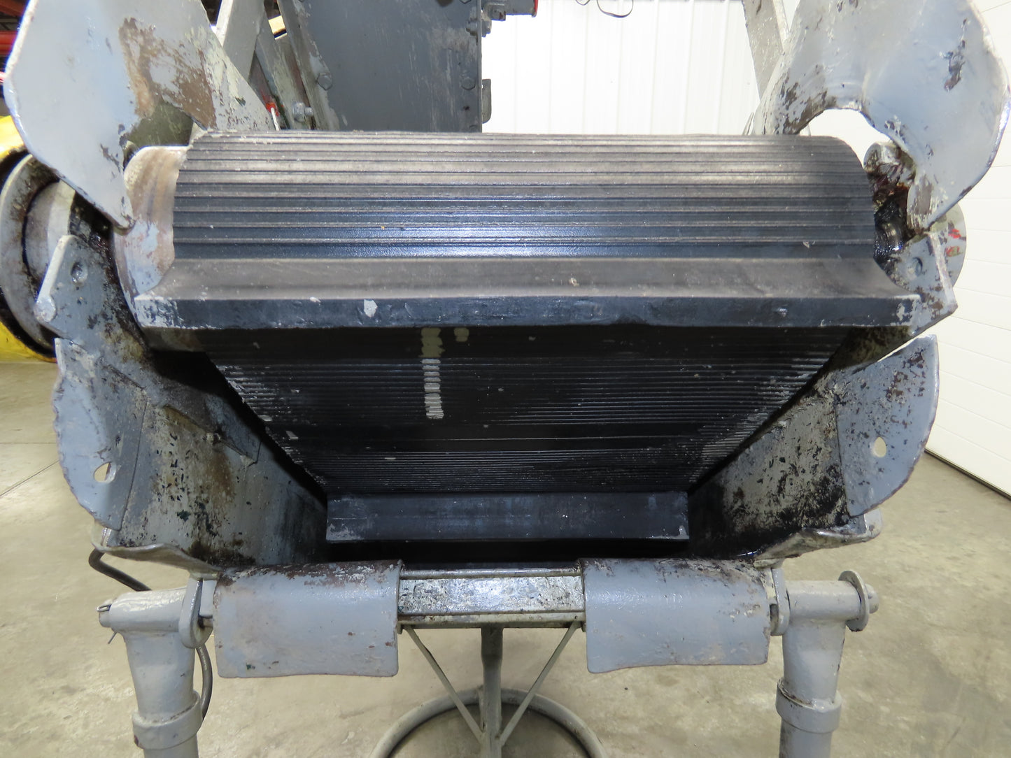 60"L Adjustable Incline Portable Parts Conveyor 12" Cleated Belt 115V 60FPM