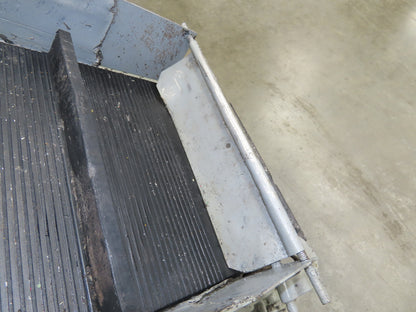 60"L Adjustable Incline Portable Parts Conveyor 12" Cleated Belt 115V 60FPM