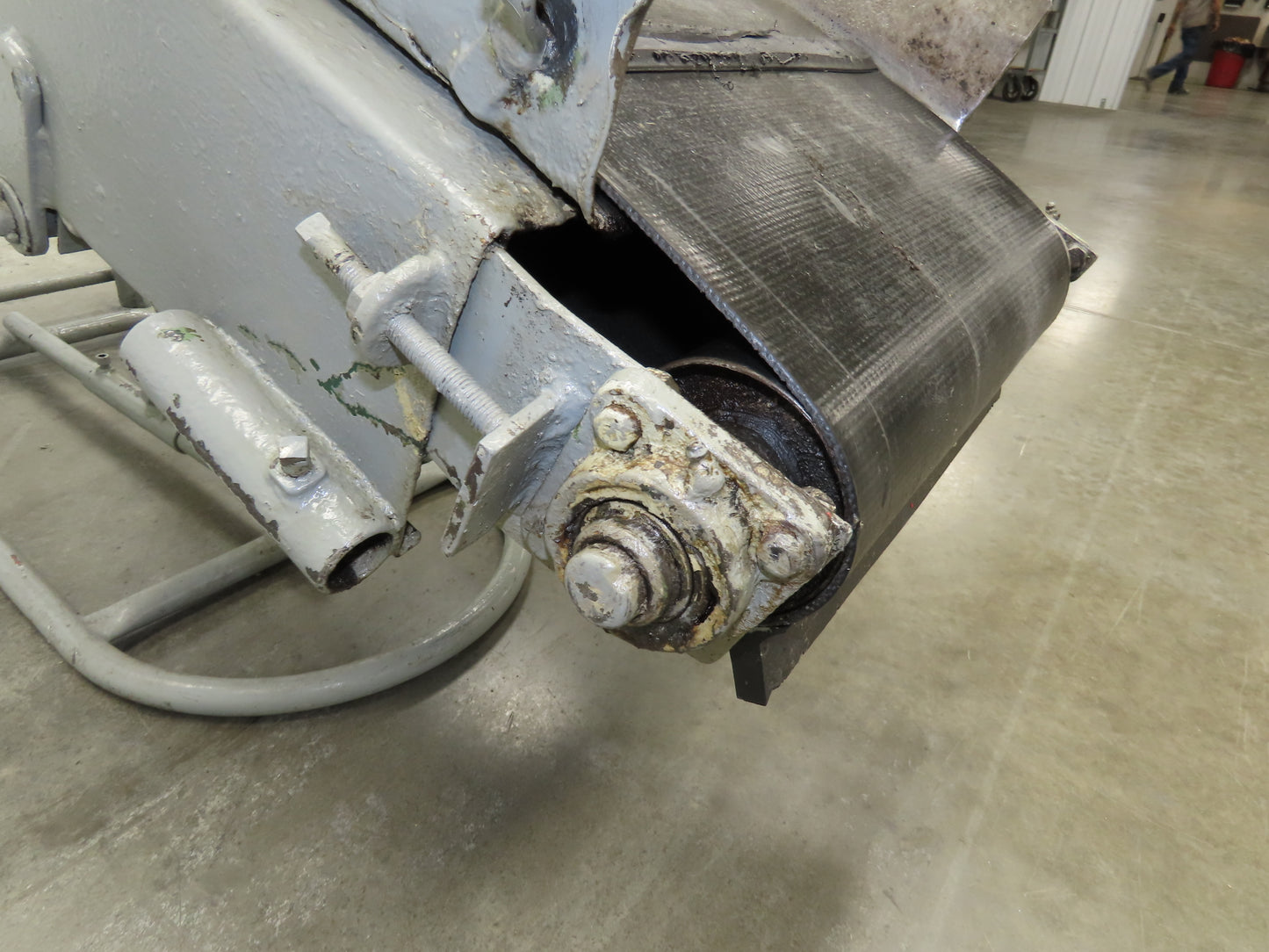 84"L Adjustable Incline Portable Parts Conveyor 16" Cleated Belt 115V 60FPM