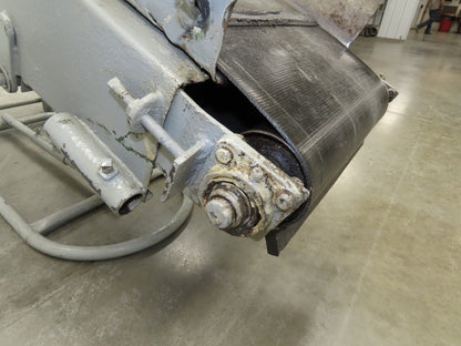 84"L Adjustable Incline Portable Parts Conveyor 16" Cleated Belt 115V 60FPM