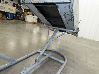 84"L Adjustable Incline Portable Parts Conveyor 16" Cleated Belt 115V 60FPM