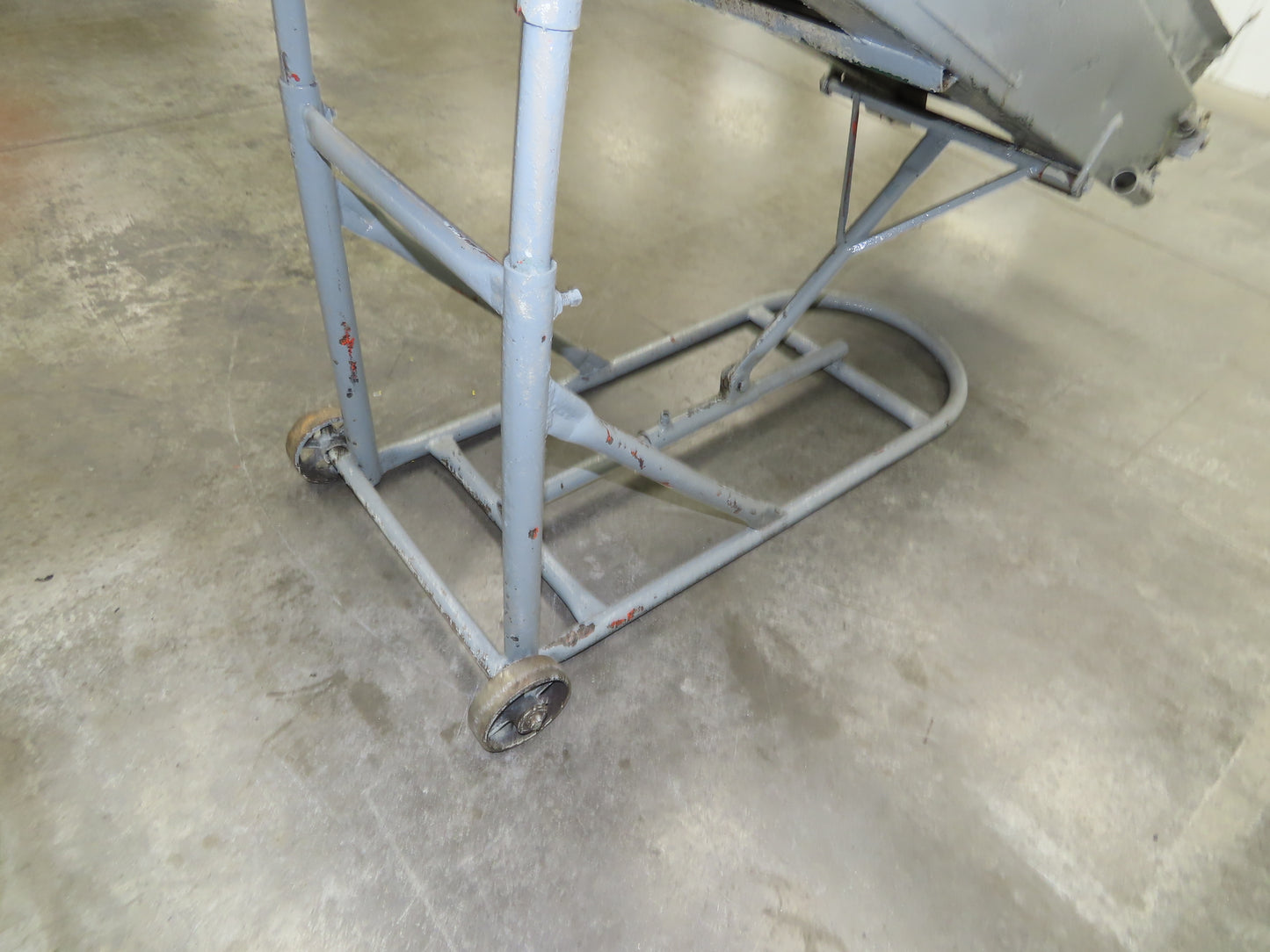 84"L Adjustable Incline Portable Parts Conveyor 16" Cleated Belt 115V 60FPM