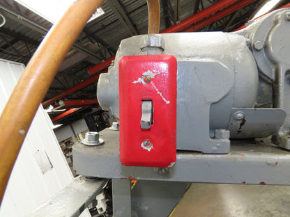 84"L Adjustable Incline Portable Parts Conveyor 16" Cleated Belt 115V 60FPM