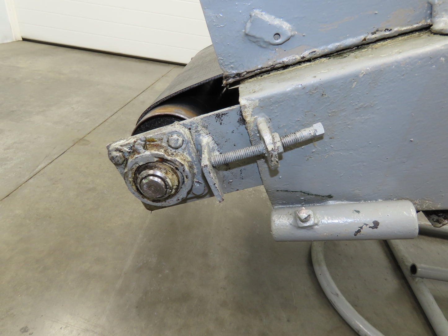 84"L Adjustable Incline Portable Parts Conveyor 16" Cleated Belt 115V 60FPM