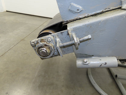 84"L Adjustable Incline Portable Parts Conveyor 16" Cleated Belt 115V 60FPM