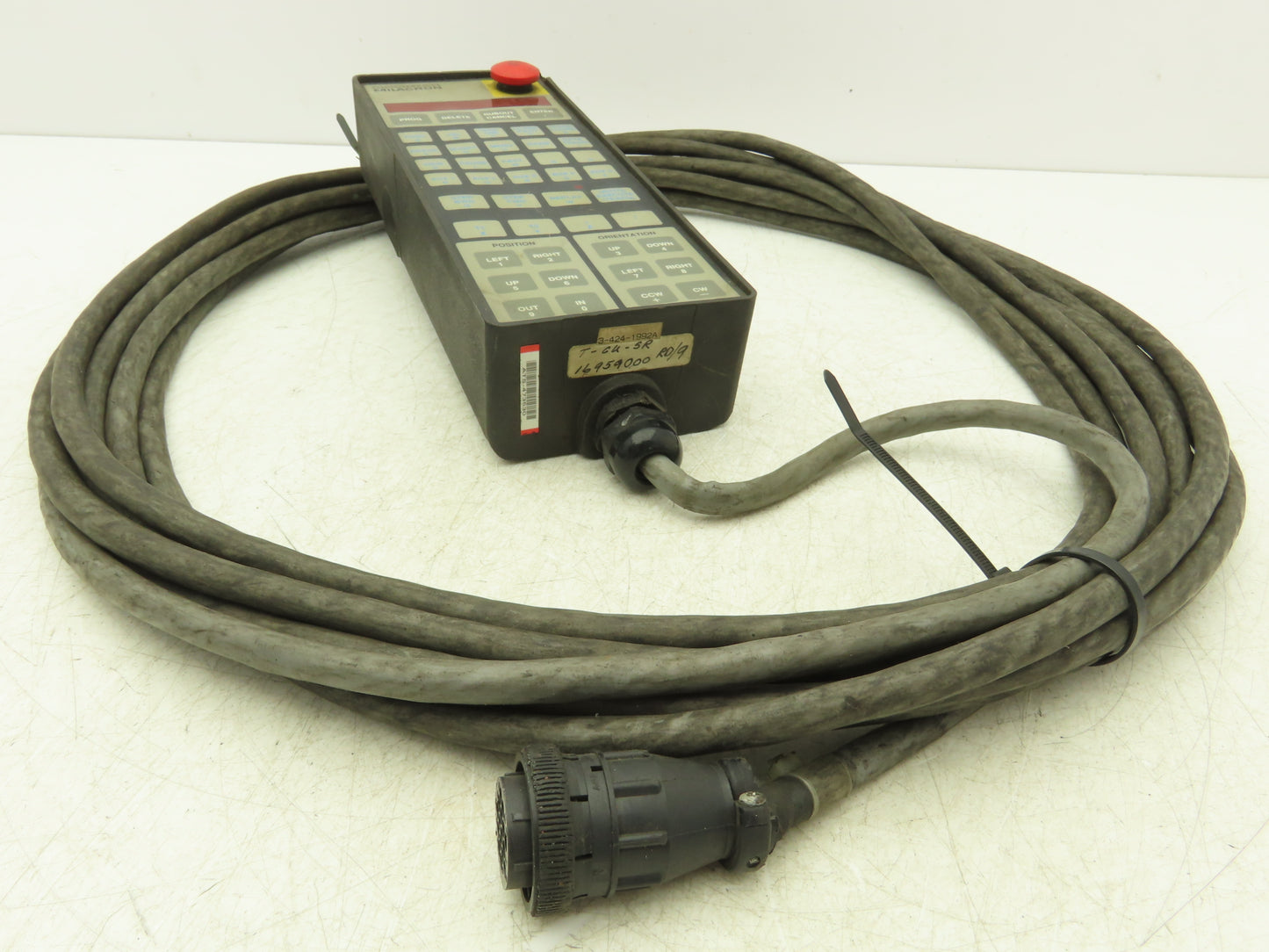 Cincinnati Milacron 3-424-1992A CNC HMI Teach Pendant Operator Control 20' Cord
